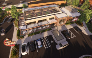 The parking lot of the development concept