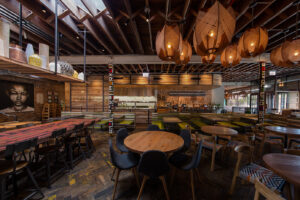 The dining area of Nando's West Loop in Chicago, IL