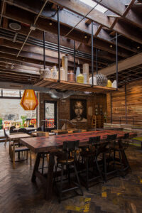 The indoor dining area of Nando's West Loop in Chicago, IL